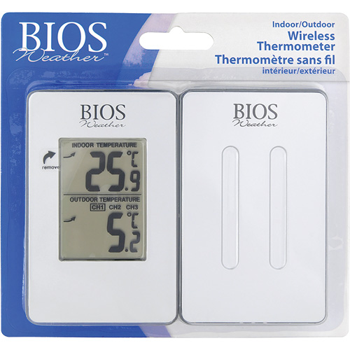 Thermom&egrave;tre sans fil int&eacute;rieur/ext&eacute;rieur, Sans contact, Analogique, 31-158°F (-35-70°C) Rock Safety Industrial Ltd