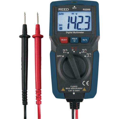 Compact Multimeter with Non-Contact Voltage, AC/DC Voltage, AC/DC Current Rock Safety Industrial Ltd