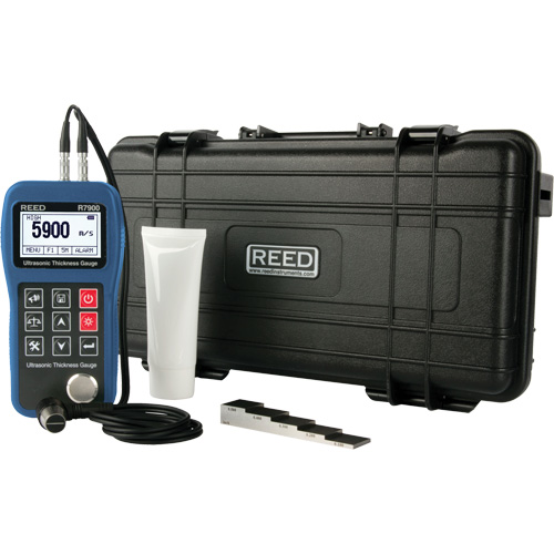 Thickness Gauge Kit, Digital Display, Ultrasound, 0.03" - 15.7" (0.65 mm - 400.0 mm) Range Rock Safety Industrial Ltd