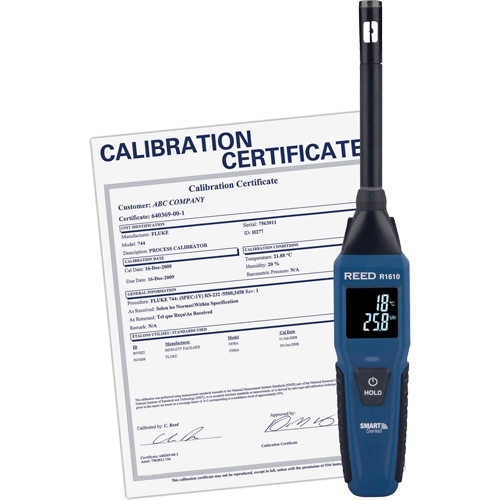 Bluetooth Smart Series Thermo-Hygrometer with Calibration Certificate, 0% - 100% RH, -4°- 140° F ( -20° - 60° C ) Rock Safety Industrial Ltd