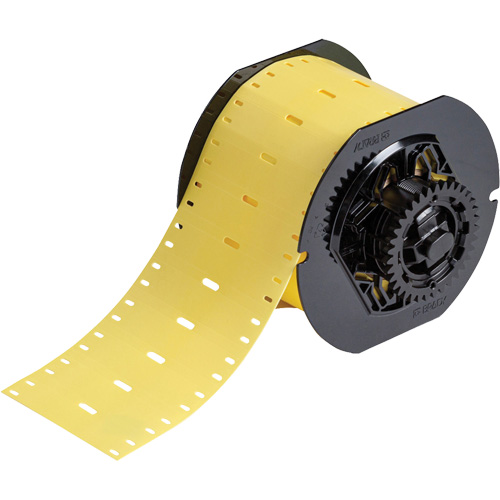 Marqueurs de c&acirc;bles sans halog&egrave;ne s&eacute;rie B33, Polyur&eacute;thane thermoplastique, 2,953" lo x 0,591" h, Jaune Rock Safety Industrial Ltd