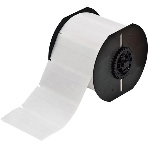 &eacute;tiquettes enveloppantes auto-laminables, Vinyle, 0,8" lo x 1,437" h, Blanc Rock Safety Industrial Ltd