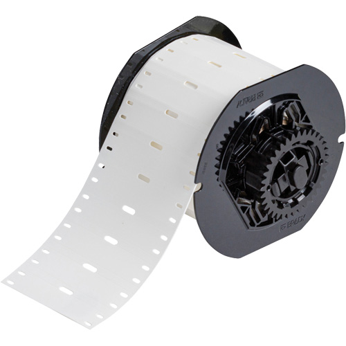 Marqueurs de c&acirc;ble z&eacute;ro-halog&egrave;ne, Poly&eacute;ther polyur&eacute;thane thermoplastique, Blanc, Largeur de 2,9" Rock Safety Industrial Ltd