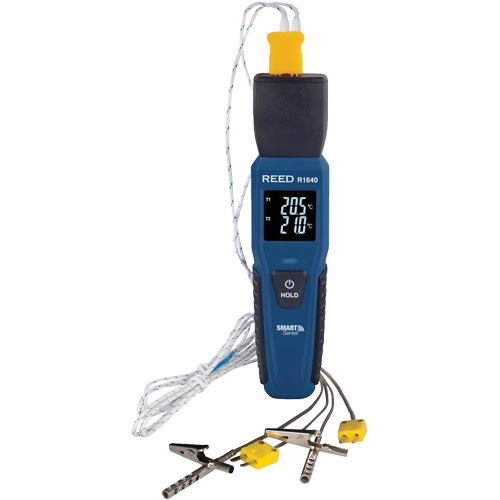 R1640 Smart Series Thermocouple Thermometer with Oven/Freezer Thermocouple Probes, Contact, Digital, 32-122°F (0-50°C) Rock Safety Industrial Ltd
