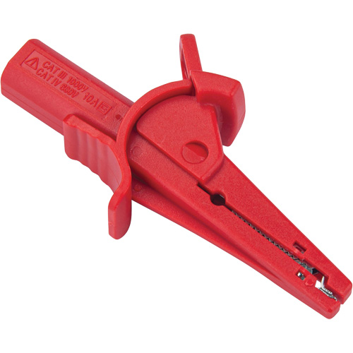 Pince crocodile rouge pour le v&eacute;rificateur disolement haute tension R5002 Rock Safety Industrial Ltd