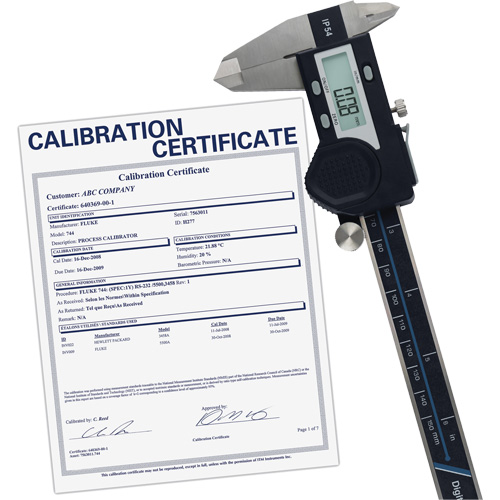 Pied &agrave; coulisse num&eacute;rique de 6" (150 mm) avec certificat de traçabilit&eacute; de l'&eacute;talonnage, R&eacute;solution de 0,0005" (0,01 mm), 0" - 6" (0 mm - 150 mm) gamme de mesure Rock Safety Industrial Ltd