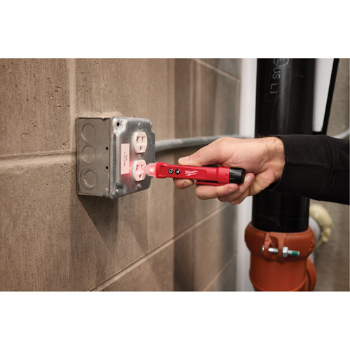 D&eacute;tecteur de tension avec DEL et testeur de prise DDFT, 50 V - 1000 V, Alerte Affichage & son Rock Safety Industrial Ltd
