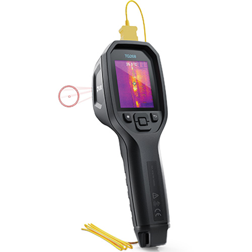 Cam&eacute;ra d'imagerie thermique IR 24:1 avec laser Bullseye et thermocouple de type K, 160 x 120 pixels, -10° - 45°C (14° - 113°F), 70 mK Rock Safety Industrial Ltd