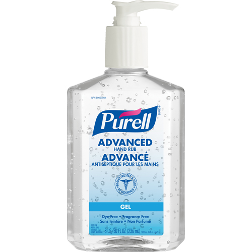Advanced Hand Sanitizer, 236 ml, Pump Bottle, 70% Alcohol Rock Safety Industrial Ltd