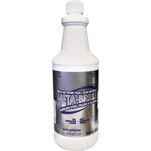 Poli pour l'acier inoxydable Meta-Brille, 950 ml/950,0 ml, Bouteille Rock Safety Industrial Ltd