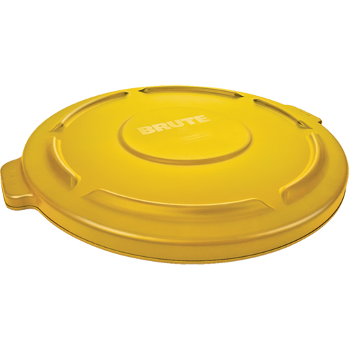 Couvercles ronds Brute, Couvercle plat, Plastique/Poly&eacute;thyl&egrave;ne, Convient aux contenants 22" dia. Rock Safety Industrial Ltd