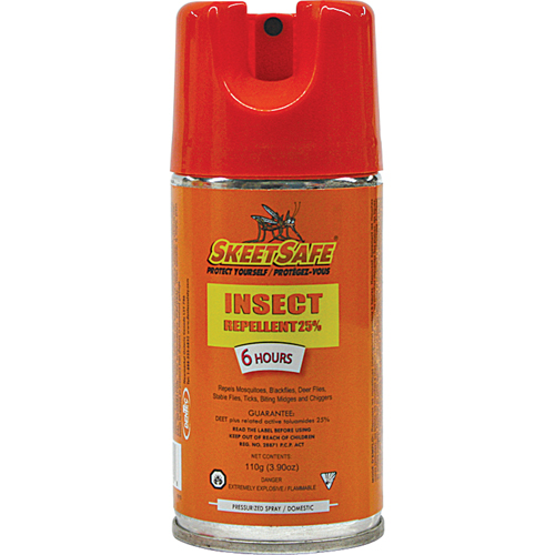 Insectifuge SkeetSafe, DEET &agrave; 25 %, A&eacute;rosol, 3,9 oz Rock Safety Industrial Ltd