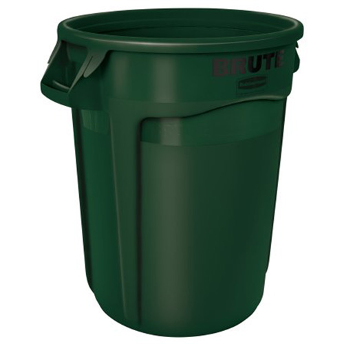 Vented Brute&reg; Waste Container, Plastic, 32 US gal. Rock Safety Industrial Ltd