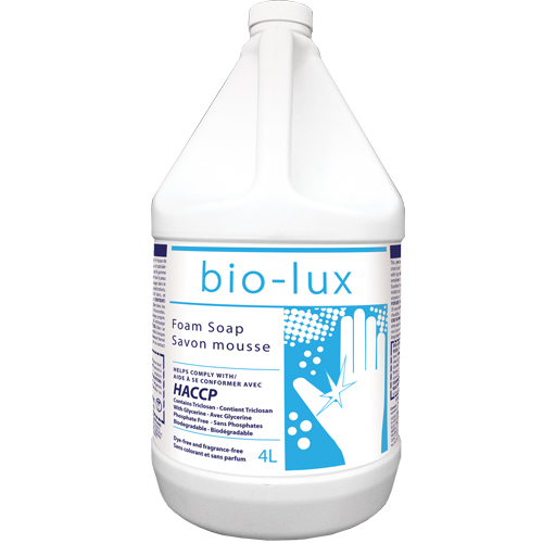 Savon antimicrobien Bio-Lux, Mousse, 4 L, Sans parfum Rock Safety Industrial Ltd