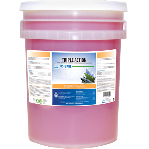 Nettoyant et d&eacute;graissant d&eacute;sinfectant Triple Action, 20 L, Seau Rock Safety Industrial Ltd