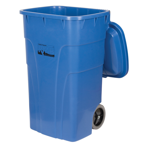 Bac de recyclage roulant, Bord de rue, Poly&eacute;thyl&egrave;ne, 65 gal. US Rock Safety Industrial Ltd