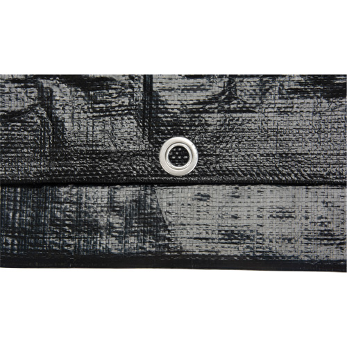 Tarp, Light Industrial Duty, Black, 6' x 8' x 8 mils Rock Safety Industrial Ltd