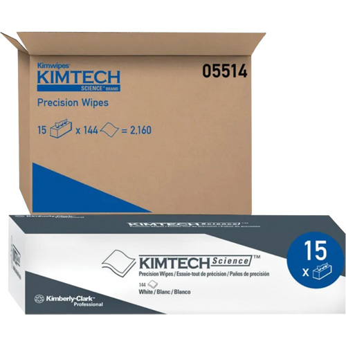 Lingettes de pr&eacute;cision de Kimtech Science, Tout usage, 15" lo x 17" la Rock Safety Industrial Ltd