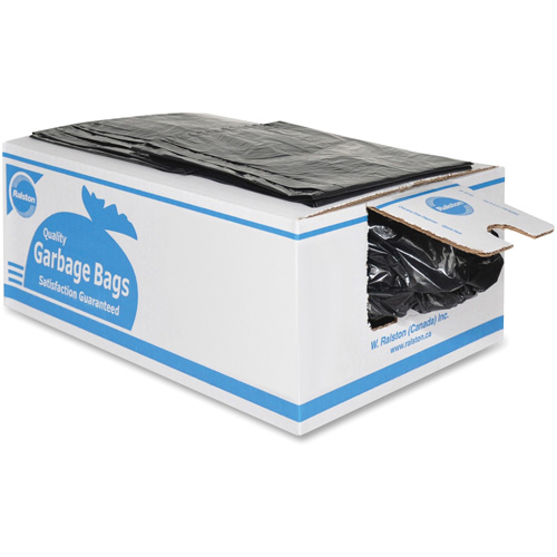 Industrial Garbage Bags, Strong, 36" W x 26" L, 0.85 mils, Black Rock Safety Industrial Ltd