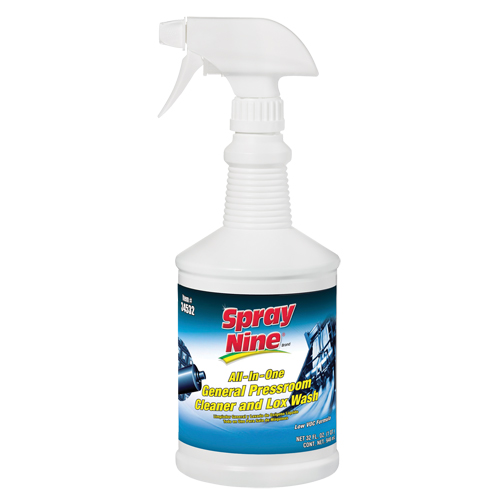 Nettoyant g&eacute;n&eacute;ral Spray Nine pour impression, 946 ml, Bouteille &agrave; g&acirc;chette Rock Safety Industrial Ltd