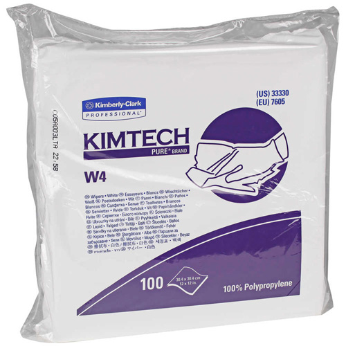 Serviettes &agrave; sec Pure W4 de Kimtech, Sp&eacute;cialis&eacute;, 12" lo x 12" la Rock Safety Industrial Ltd