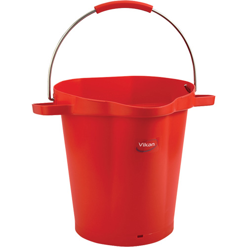 Seau hygi&eacute;nique pour service alimentaire, Rouge, 5 gal. US Rock Safety Industrial Ltd