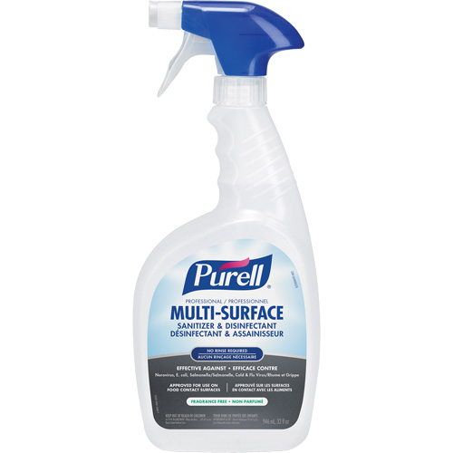 Produit d&eacute;sinfectant professionnel pour toutes surfaces, 946 ml, Bouteille &agrave; g&acirc;chette Rock Safety Industrial Ltd