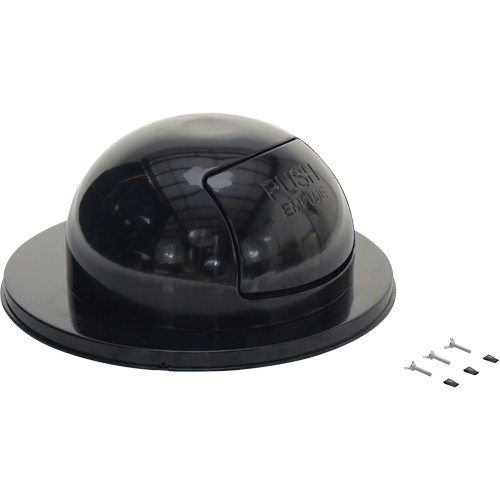 Drum Waste Disposal Top, Dome Lid, Metal, Fits Container Size: 23-1/2" Dia. Rock Safety Industrial Ltd