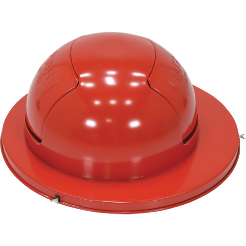 Drum Waste Disposal Top, Dome Lid, Metal, Fits Container Size: 23-1/2" Dia. Rock Safety Industrial Ltd