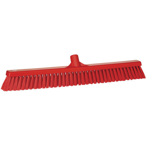 Balai-brosse &agrave; soies combin&eacute;es, Crins Cors&eacute;/Fin, 24-1/2", Polyester, Rouge Rock Safety Industrial Ltd
