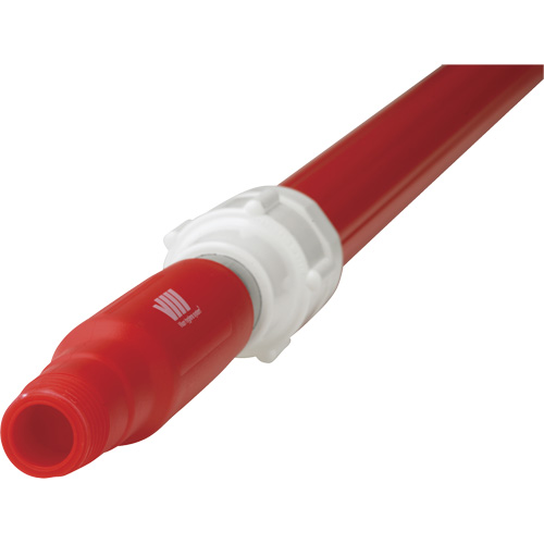 Manche de brosse pour plateforme, Brosse/Support &agrave; tampon, Rouge, T&eacute;lescopique, 62"-113" lo Rock Safety Industrial Ltd