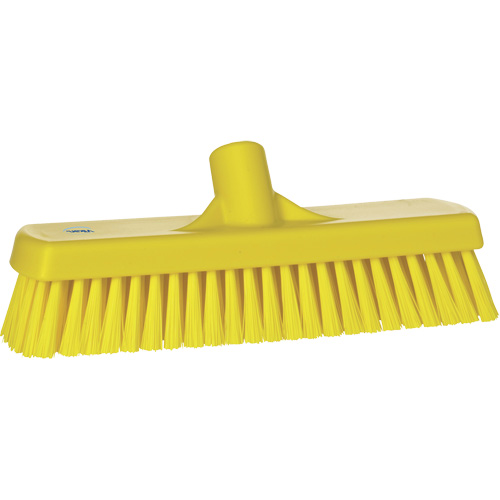 Brosse &agrave; r&eacute;curer pour planchers et murs, Crins Ferme, 12", Polyester, Jaune Rock Safety Industrial Ltd