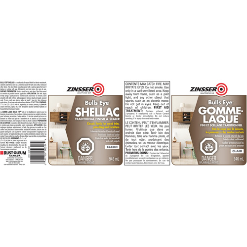 Zinsser&reg; Bulls Eye&reg; Shellac Sealer Rock Safety Industrial Ltd