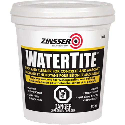 Produit nettoyant et de pr&eacute;paration du b&eacute;ton Zinsser Watertite Rock Safety Industrial Ltd