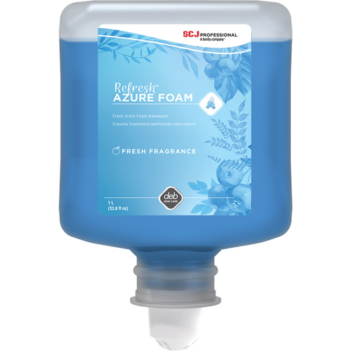Savon &agrave; mains Refresh Azure, Mousse, 1 L, Parfum&eacute; Rock Safety Industrial Ltd