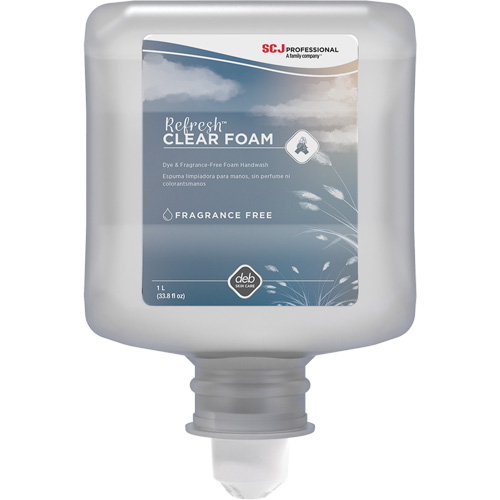 Refresh Clear Handwash, Foam, 1 L, Unscented Rock Safety Industrial Ltd