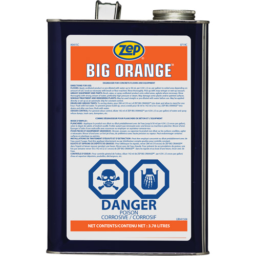 Big Orange Citrus Industrial Degreaser, 3.78 L Rock Safety Industrial Ltd