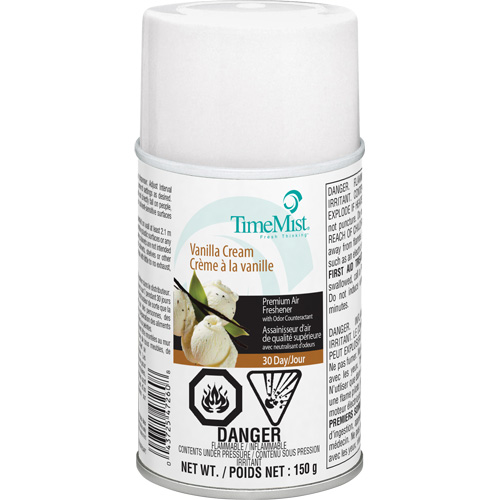 TimeMist&reg; Industrial Strength Air Freshener, Vanilla Cream, Aerosol Can/Cartridge Rock Safety Industrial Ltd