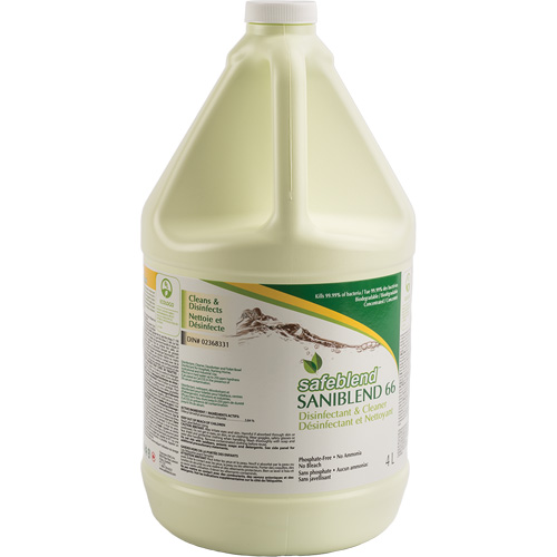 SaniBlend 66 Concentrated Disinfectant Cleaner, 4 L, Jug Rock Safety Industrial Ltd