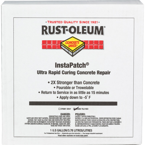 Produit de r&eacute;paration du b&eacute;ton InstaPatch de Concrete Saver, Trousse, Rouge Rock Safety Industrial Ltd