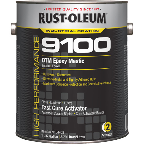 Activateur pour s&eacute;chage rapide pour mastic &eacute;poxy DTM du syst&egrave;me 9100, Gallon Rock Safety Industrial Ltd