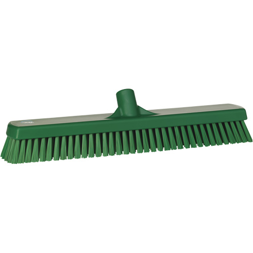 Deck & Wall Scrub Brush, Stiff Bristles, 19", Polyester, Green Rock Safety Industrial Ltd