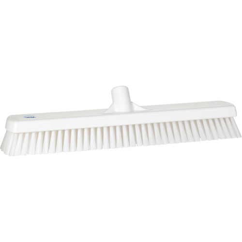 Brosse &agrave; r&eacute;curer pour planchers et murs, Crins Ferme, 19", Polyester, Blanc Rock Safety Industrial Ltd