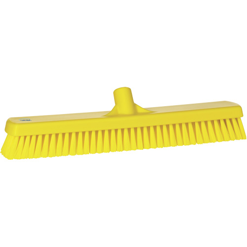 Deck & Wall Scrub Brush, Stiff Bristles, 19", Polyester, Yellow Rock Safety Industrial Ltd