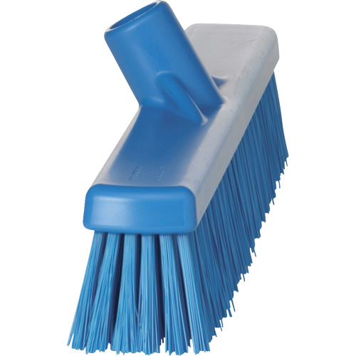 Combo Bristle Push Broom Head, Coarse/Fine Bristles, 16-1/2", Polyester, Blue Rock Safety Industrial Ltd