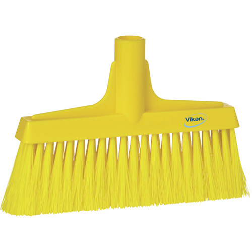 T&ecirc;te de balai droit, Crins Cors&eacute;/Fin, 10-1/4", Polyester, Jaune Rock Safety Industrial Ltd
