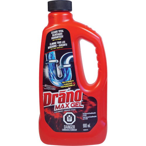 Produit d&eacute;bouchant pour drain Max Gel de Drano Rock Safety Industrial Ltd