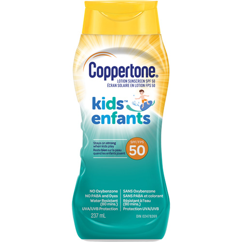 &eacute;cran solaire r&eacute;sistant &agrave; l'eau Kids, FPS 50, Lotion Rock Safety Industrial Ltd