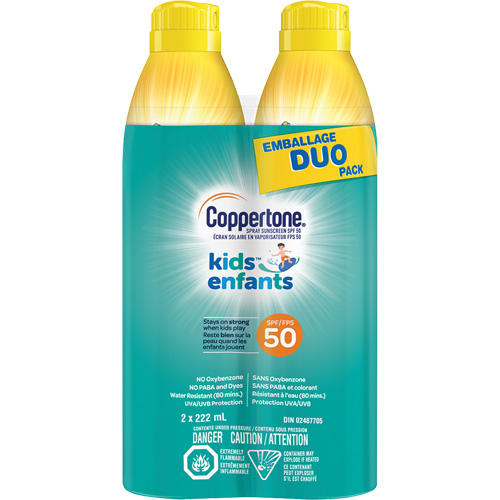 Kids Water Resistant Sunscreen, SPF 50, Aerosol Rock Safety Industrial Ltd