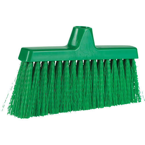 ColorCore Angle Head Broom, Medium Bristles, 10", Polypropylene, Green Rock Safety Industrial Ltd